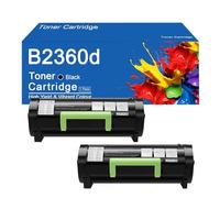 SEMTGJ Cartucho de tóner B2360 para M11XH 331-9805, Repuesto de tóner para impresoras DELL B2360d, B2360dn, B3460dn y B3465dnf, Alto Rendimiento (8500 páginas),B2360-2Pack