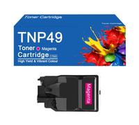 SEMTGJ Cartucho de tóner de 4 Colores TNP49 de Repuesto para impresoras Konica Minolta bizhub C3351, C3851 y C3851FS, Alto Rendimiento (13000 páginas).,TNP49-Magenta