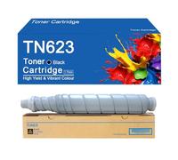 SEMTGJ Cartucho de tóner de Repuesto TN623 para Impresora Konica Minolta Bizhub Press C71cf AccurioLabel 190, Alto Rendimiento (55 000 páginas).,TN623 -Black