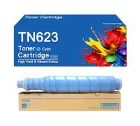 SEMTGJ Cartucho de tóner de Repuesto TN623 para la Impresora Konica Minolta Bizhub Press C71cf AccurioLabel 190, fácil de Instalar y Usar.,TN623 -Cyan