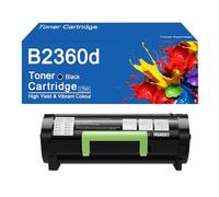 SEMTGJ Cartucho de tóner Negro B2360 Compatible de Alto Rendimiento para impresoras DELL B2360d, B2360dn, B3460dn y B3465dnf. Compatible con M11XH 331-9805.,B2360-1Pack