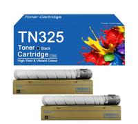 SEMTGJ Cartucho de tóner TN325 de Alto Rendimiento, Repuesto A8DA030 para impresoras Konica Minolta bizhub 308 y 368, impresión de Alta definición.,TN325-2Set