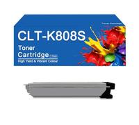 SEMTGJ Cartuchos de tóner CLT-K808S compatibles con CLT-K808S, CLT-C808S, CLT-Y808S y CLT-M808S de Repuesto para impresoras Samsung MultiXpress X4300LX, X4250LX y X4220RX.,K808S-BK