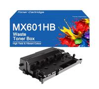 SEMTGJ Contenedor de tóner Residual MX601HB de Alto Rendimiento para impresoras Sharp MX-2651, MX-3051, MX-3071, MX-3551, MX-3571 y MX-5071. Impresión Transparente.,MX601HB-1Set