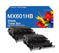SEMTGJ Reemplazo de Caja de tóner Residual Compatible MX601HB para impresoras Sharp MX-2651 MX-3051 MX-3071 MX-3551 MX-3571 MX-5071. Fácil de Instalar y Usar.,MX601HB-2Set