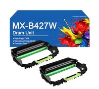 SEMTGJ Tambor de Repuesto MX-B427W para impresoras Sharp MX-B427W MX-B427PW con Chip e impresión nítida.,MXB427W-2Set