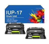 SEMTGJ Unidad de Tambor IUP-17 Compatible de Alto Rendimiento para impresoras Konica Minolta bizhub 3300P, 3301P, 4000P y 4700P. Reemplazo de Alta producción.,IUP17-2Set