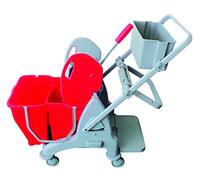 Semy - Carrito de doble cámara, espumador de papel, basura, contenedor de utensilios, 15 l, 1 paquete (1 x 1 artículo)