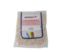 Semy Top - Juego de 5 mopas, 50 cm, algodón, color blanco