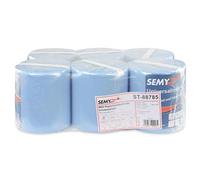 Semy Top ST-88785 - Rollo de papel para toallas de papel, 2 capas, 20 cm, color azul (paquete de 6)