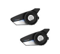 Sena 20S-EVO-11 Sistema de comunicación Bluetooth con Auriculares y Altavoces HD para Motocicleta, Paquete Doble