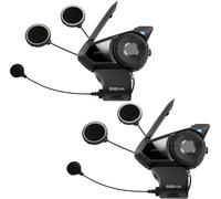 Sena 30K Auriculares Bluetooth para Motocicleta, Sistema de comunicación en Malla con Altavoces HD, Paquete Doble