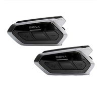 Sena 50R Sistema de comunicación Bluetooth con Interfaz de 3 Botones y Sound by Harman Kardon con tecnología Mesh Intercom y Altavoces y micrófono de Primera Calidad, Paquete Doble