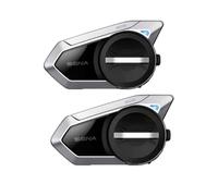 Sena 50S Sistema de comunicación Bluetooth con Interfaz Jog Dial y Sound by Harman Kardon con tecnología Mesh Intercom y Altavoces y micrófono de Primera Calidad, Paquete Doble