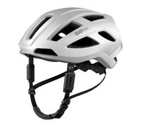 Sena C1 Smart Helmet para Ciclismo con intercomunicador Bluetooth y conectividad con el Smartphone para música, GPS y Llamadas telefónicas (Blanco Mate, L)