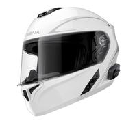 Sena Casco Modular Outrush R con tecnología Bluetooth y Sistema de comunicación Intercom (Blanco, S)