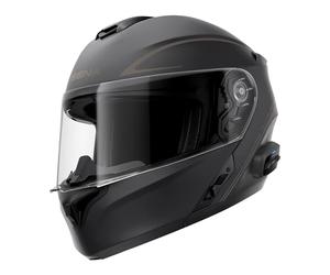 Sena Casco Modular Outrush R con tecnología Bluetooth y Sistema de comunicación Intercom (Negro, S)