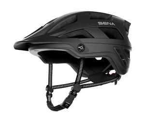 Sena M1/M1 EVO - Smart Helmet para Mountain Bike (M1 ver2, Negro Mate, Tamaño M)