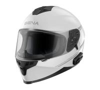 Sena Outride Casco Integral con intercomunicador Bluetooth Integrado y conectividad con el Smartphone (Blanco, S)