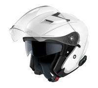 Sena Outstar S Casco Abierto con tecnología de intercomunicación Bluetooth y conectividad con Smartphone (Blanco, M)