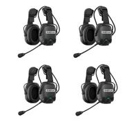 Sena Pack 4x Sena CAST-02 Equipa a 4 usuarios con Sena CAST-02: auriculares para casco con Mesh Intercom 2.0, Bluetooth, modo ambiente y hasta 12 h de