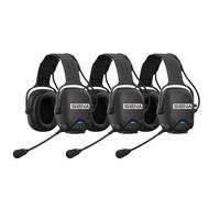 Sena Pack de 3 Sena CAST-01 Casco Mesh Equipa a 3 operarios con comunicación Mesh integrada: Sena CAST-01 permite hablar al instante desde el casco, sin