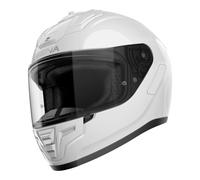Sena Phantom Unplugged Casco de Moto Integral Calota de Compuesto de Fibra de Vidrio, Preparado para Comunicaciones (Blanco Brillante, XXL)