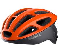 Sena R1 Smart Helmet para Ciclismo (Electric Tangerine, L)