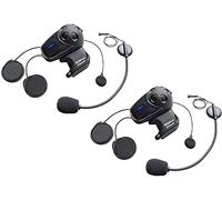 Sena SMH10 Auricular Bluetooth e intercomunicador para motos con kit micrófono universal , paquete doble