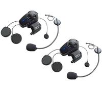 Sena SMH10 Interfono de auriculares Bluetooth con kit de micrófono universal doble, negro