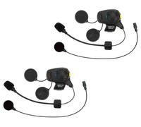 Sena SMH5-FM Paquete doble del sistema de comunicación Bluetooth, negro