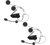 Sena Spider RT1 HD Bluetooth Sistema de comunicación Double Pack, negro, Talla única