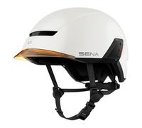 Sena U1 Casco Inteligente con Mesh 2.0 Intercom para Bicicleta eléctrica (Blanco Mate, M)