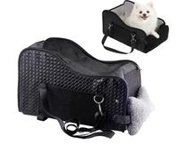 SenaiMy Asiento para Perro al Aire Libre - Consola Central Auto, Asientos Auto Plegables para Gatos Pequeños y Perros de Menos de 7 kg, Cama para Perro Lavable con Cremallera