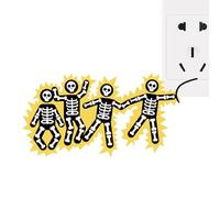 Señal antidescarga eléctrica, señales de advertencia, señalización de precaución con material impermeable, señalización eléctrica con diseño resistente, señal de peligro, herramienta para interiores y