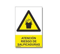 Señal Atención Riesgo de Salpicaduras SEKURECO skrc