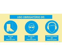 Señal compuesta - Fotoluminiscente 1F. 600x300mm