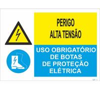 Señal compuesta - Fotoluminiscente 2F. Hice. (90º con la Pared) 400x300mm