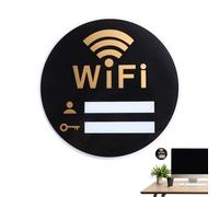 Señal de acrílico WiFi | Señal WiFi de la habitación de invitados autoadhesiva | Red inalámbrica de acrílico señales de Internet para la resistencia de otoño Internet Cafe Resistencia de autoadhesivo