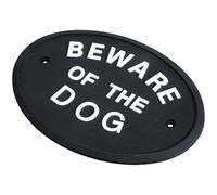 Señal de advertencia al aire libre Beware of the Dog de silicona de alta visibilidad con fácil instalación para puerta y valla al aire libre