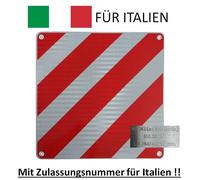 Señal De Advertencia ALU 50x50cm Para Italia Con Aprobación Oficial De Tipo