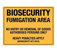 Señal De Advertencia Área De Bioseguridad Área De Fumigación Decorativo Metal Cartel Puerta Duradero Estaño Pared Señal para Decoración Cafetería Oficina 20X30Cm