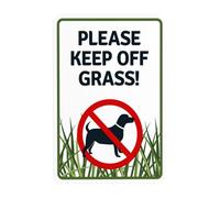 Señal de advertencia con texto en inglés "No Dogs Please Keep Your Dog Off The Plants Below This Warning Sign", para negocios, hogar, garaje, calle, pared, precaución, decoración personalizada, 8 x 12