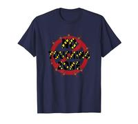 Señal de Advertencia de No Touching Zone Not Friendly Do Not Touch Camiseta, Hombre, Azul Marino, 6XL