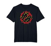 Señal de Advertencia de No Touching Zone Not Friendly Do Not Touch Camiseta, Hombre Tallas Grandes, Negro, 4X Alto