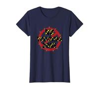 Señal de Advertencia de No Touching Zone Not Friendly Do Not Touch Camiseta, Mujer, Azul Marino, XS