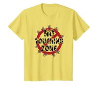 Señal de Advertencia de No Touching Zone Not Friendly Do Not Touch Camiseta, Niños, Limón, 2 años