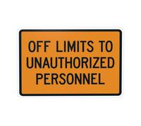 Señal de advertencia de Off Limits To Unauthorized Personnel con texto en inglés "Do Not Enter Security" para el hogar, negocios, exteriores, interiores, carretera, garaje, calle, pared, precaución