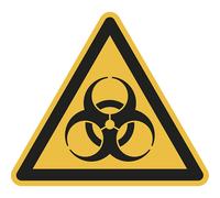Señal de advertencia de peligro advertencia de peligro biológico, UE 10 unid.