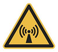 Señal de advertencia de peligro advertencia de radiación electromagnética no ionizante, UE 10 unid.